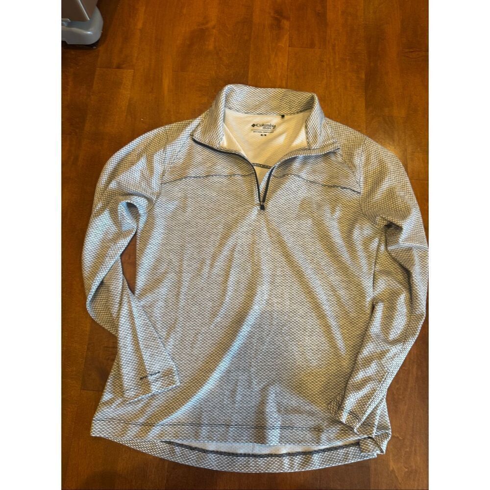 Columbia Golf Women’s Medium Gray Quarter Zip Pullover Lightweight Performance T